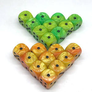 Juego de Dados de Resina Acrílica de Seis Caras de Colores al por Mayor para <span class=keywords><strong>Juegos</strong></span> de Go Free DND <span class=keywords><strong>RPG</strong></span> D6 - Product Image 1