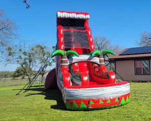 Alquiler de Tobogán Inflable Acuático Comercial Ruby Crush Tsunam para Fiestas de Verano, con Piscina para Eventos - Product Image 3