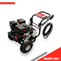 Nettoyeur haute pression à essence professionnel NTHW3400 3000 PSI avec pompe à manivelle en laiton Loncin 6,5 CV