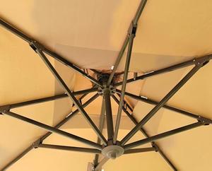 Diseño moderno 3M Sombrilla grande para exteriores Paraguas <span class=keywords><strong>de</strong></span> sol Impermeable Anti-UV Patio Puesto Banana Paraguas plegable - Product Image 4