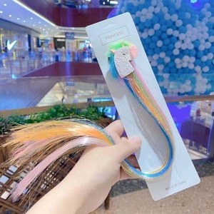 Moda Glitter dolce <span class=keywords><strong>bambina</strong></span> trecce estensioni dei <span class=keywords><strong>capelli</strong></span> Tinsel Clips In estensione dei <span class=keywords><strong>capelli</strong></span> con clip per bambini - Product Image 6