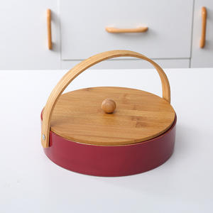 Plat en céramique profond <span class=keywords><strong>de</strong></span> collation <span class=keywords><strong>de</strong></span> porcelaine portative <span class=keywords><strong>de</strong></span> luxe nordique avec le couvercle <span class=keywords><strong>de</strong></span> poignée en bambou pour le <span class=keywords><strong>dîner</strong></span> <span class=keywords><strong>de</strong></span> Table <span class=keywords><strong>de</strong></span> thé <span class=keywords><strong>de</strong></span> plateau <span class=keywords><strong>de</strong></span> fruits <span class=keywords><strong>de</strong></span> partie - Product Image 3
