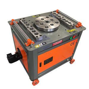 Máquina automática dobladora y cortadora de barras de refuerzo con motor de 3kw para procesamiento de acero al carbono y acero inoxidable en proyectos de construcción - Product Image 1