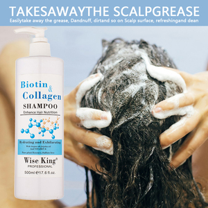 Shampooing et revitalisant <span class=keywords><strong>bio</strong></span> à la biotine, soin capillaire, 500 ml, sans sulfate, formules infusées de vitamines et de nutriments pour lutter contre les frisottis, OEM - Product Image 4