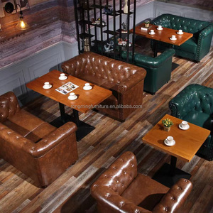 현대 레스토랑 부스 소파 좌석 미국 뜨거운 판매 패널 나이트 클럽 바 홈 다이닝 주방 뜨거운 PU 호텔 현대 제작 - Product Image 2