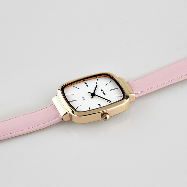 Water Resistant Quartz OEM Case Metal Square Ladies Watches Rectangle
