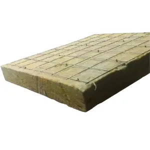 Rigid Rock Mireral Wool Insulation Thickness 40mm 50mm 75mm 100mm Waterproof Rock Stone Wool Fiber Board With Wire Mesh