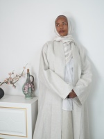 Kimono Abaya pour femmes musulmanes, tissu léger et respirant, à manches ouvertes, tendance, pour le Ramadan, l'iftar, les banquets familiaux, OEM et ODM