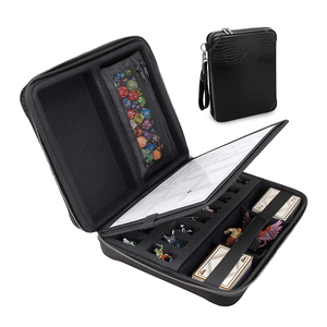 Estuche Organizador para RPG, Carpeta para DND con Inserto de Bandeja de Espuma para Miniaturas, Soporte y Panel de Escritura Borrable, Estuche con Área para Lanzar Dados - Product Image 1