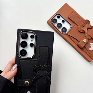 Étui de téléphone en cuir PU S25 Ultra 5G avec dragonne, porte-cartes et support à bande pour la <span class=keywords><strong>s</strong></span>érie <span class=keywords><strong>S</strong></span>, protection antichoc - Product Image 4