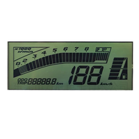 Écran LCD HTN personnalisé pour écran de compteur de vitesse de moto OEM/ODM Module d'affichage de compteur de vitesse à 7 segments LCD