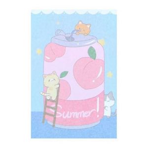 100 feuilles de notes autocollantes mignonnes avec des dessins de filles, papeterie adorable, idéales pour la rentrée scolaire, mémos en papier - Product Image 2