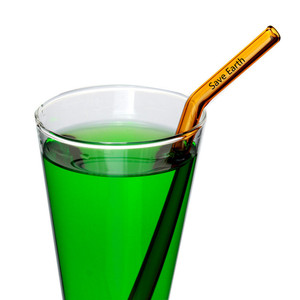 Para pajitas de color para bebidas de jugo de leche 2024, ideas de nuevos productos, vidrio sin Bpa de borosilicato hecho a mano para barra de whisky, 1 pieza con estampado - Product Image 2