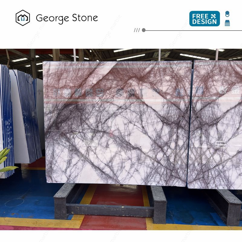 Белый мрамор с пандой