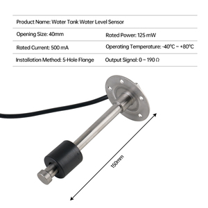 Sensor de Nivel de Agua para RV de 190 Ohmios, Sensor de Nivel de Líquido de Acero Inoxidable, Unidad de Flotador para Tanque de Agua, Combustible o Aceite, para Autocaravanas y Casas Rodantes - Product Image 5