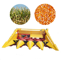 Machine de moissonneuse d'en-tête de maïs de construction en acier agricole industrielle pour la récolte de riz de blé sur le type de transmission de fermes