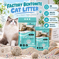 Sacs imprimés sur mesure pour litière pour chat, sable de bentonite naturelle 5L, 99,5% sans poussière, pour commandes de marques