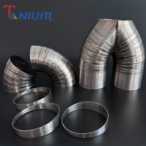 स्टेनलेस स्टील 9 डिग्री सार्वभौमिक निकास पाइप फिटिंग 1 मिमी मोटी लेजर कट पाई कट तंग त्रिज्या कोहनी चिकनी फिनिश के साथ - Product Image 2