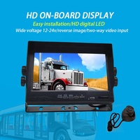 Écran de divertissement HD 7 pouces pour sièges arrière de véhicules avec écran tactile, large plage de tension 12-24V, image de recul et caméra de recul
