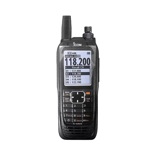 Original HT Walkie-Talkie Aviation Security for IC-A25CE GPS for Technology Analog Air Band VOR FM Modulation 8W 256