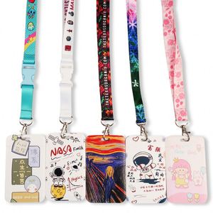 Personalised Custom Metal Hook Printed Color Name logo <b>Lanyards</b> with Id Card Badge Holder - Product Image 1