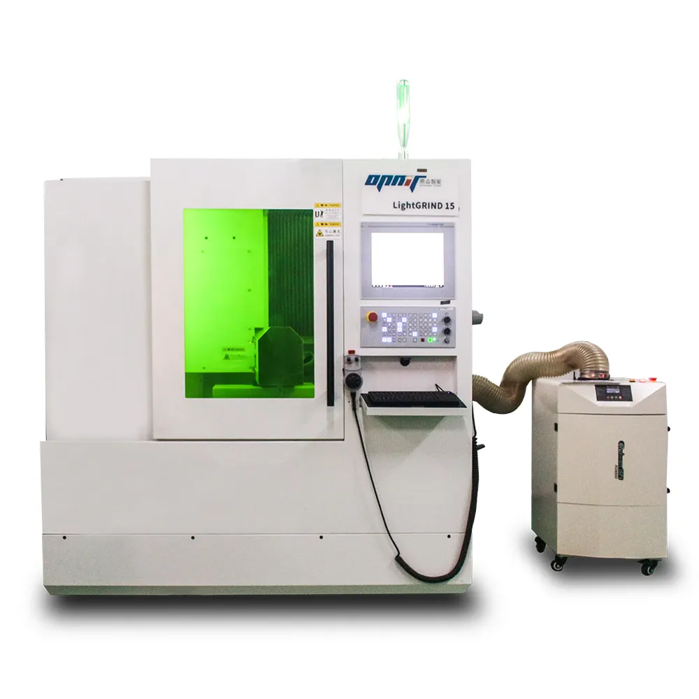 Centro de processamento a laser CNC vertical de alta precisão com diamante duplo, moedor CNC de fibra de nano segundos