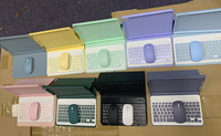 Clavier sans fil avec pavé tactile, étui en tissu sergé, béquille réglable, touches lumineuses pour tablette Lenovo Idea Tab Pro 12,7 pouces