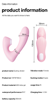 2-in-1 Saug- und Vibrationsmassagegerät mit USB-Aufladung, IPX7 Wasserdicht, 10 Frequenzen