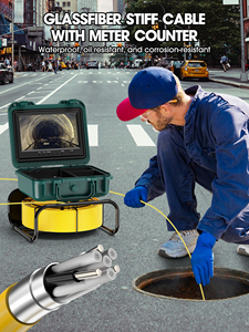 Promotion : Caméra d'inspection de tuyaux et murs avec écran LCD couleur HD 9 pouces, diamètre de caméra 23 mm, système endoscopique 50 m - Product Image 6