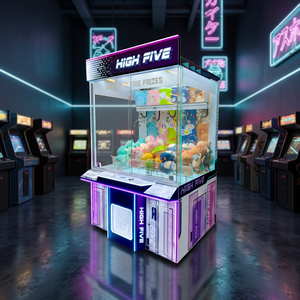 High Five Crane <b>Machine</b> 5 Claws Coin Operated Prize Redemption Arcade <b>Machine</b> Commercial <b>Amusement</b> Equipment for kids Game - Product Image 6