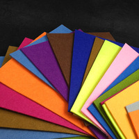 Feuilles de feutre non tissé aiguilleté premium, résistantes aux déchirures, légères, en tissu doux, pour artisanat, décoration intérieure et confection de vêtements, style uni