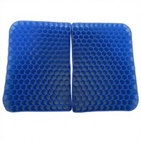 Coussin de siège de voiture ergonomique antidérapant en TPE respirant et rafraîchissant à motif nid d'abeille pour le confort des fesses