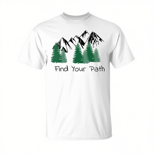 Find Your Path <b>T</b>-<b>Shirt</b> Hiking <b>Mountains</b> Design Unisex Adult Size - Product Image 2