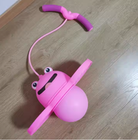 Balle Gonflable de Saut pour Enfants, Jouet de Sport d'Extérieur, Équilibre et Fitness, Conception Animale de Dessin Animé, Balle Élastique pour Sauter Haut