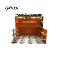 Tables de stand d'exposition TIANYU pour petites entreprises, présentoirs de stand de vendeur, boîtes lumineuses