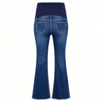 Jean de maternité évasé pour femme, en denim extensible, tendance, décontracté, confortable pour le quotidien