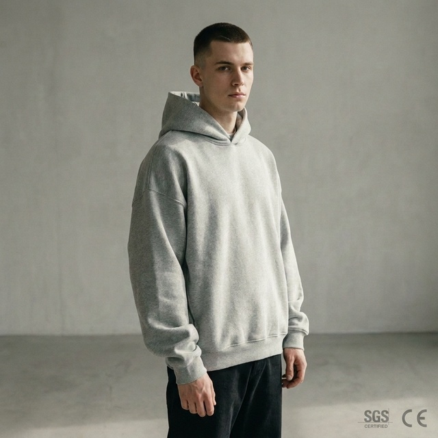 400GSM Heavyweight Unisex Custom Autumn Hoodie Parisian Streetwear French Style Oversized Letter Pattern CE Certified