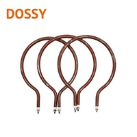 Type de cercle de tube de chaleur électrique de 200W 21cm pour pièces de ventilateur de ventilation d'incubateur d'oeufs