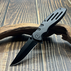 Couteau de survie de <span class=keywords><strong>camping</strong></span> en plein air Black Warrior avec manche en aluminium, couteau pliant tactique multifonctionnel portable - Product Image 2