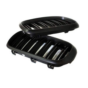 Matte Black Grille for F15 F16 Front Bumper for F15 F16 14-IN 2 Slat Grille for F15 F16 14-IN - Product Image 2