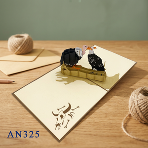 Tarjeta Pop-up 3D de Calamaruga Viet Craft al Mejor Precio, Diseño Personalizado, Papel con Animales, Impresión Offset Hecha a Mano, Superventas, Corte Láser, Acción de Gracias - Product Image 3