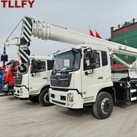 Grue mobile télescopique hydraulique TLLFY 10 tonnes 5 bras 29M, largement utilisée dans le transport sur chantier