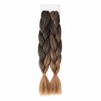 Cheveux synthétiques pré-étirés pour tresses, 26 pouces, 3 tons ombrés, fibres ignifuges, extensions de tresses jumbo
