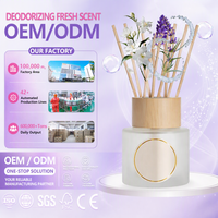 Ensemble diffuseur à bâtonnets 3 Binca Vidou Lavande Jasmin Thé Blanc Sauge Sel Marin Parfum Naturel Longue Durée pour Maison et Bureau