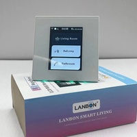Interruptor Inteligente Lanbon de Lujo para Automatización del Hogar, Pantalla LCD L8, Wifi y Zigbee, Compatible con Control por Voz Alexa