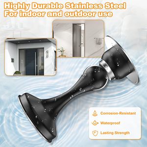 Fermaporta Magnetico in Acciaio Inox Senza Foratura, <span class=keywords><strong>Ammortizzatore</strong></span> <span class=keywords><strong>per</strong></span> Montaggio a Parete o Pavimento - Product Image 5