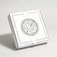 Scatole per Pizza in Cartone Ondulato Riciclabile con Logo Personalizzato, Confezioni da Asporto 6/8/10/12 Pollici