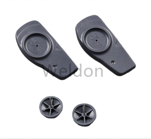 Doble frecuencia UHF RFID + AM 58Khz tipos de alarma de ropa de seguridad Etiqueta negra/almohadilla RFID EAS - Product Image 4