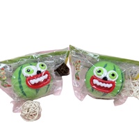 Nieuwe schattige marmeren appel watermeloen squishy cartoon fruit slow rebound handknijp stress verlichting fidget toy TPR voor alle leeftijden
