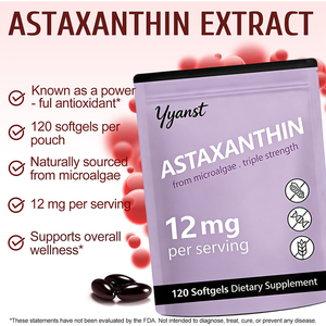 Astaxanthine liposomale triple force OEM/ODM en gélules molles pour la santé de la peau et des yeux des adultes, antioxydant et soutien immunitaire - Product Image 5